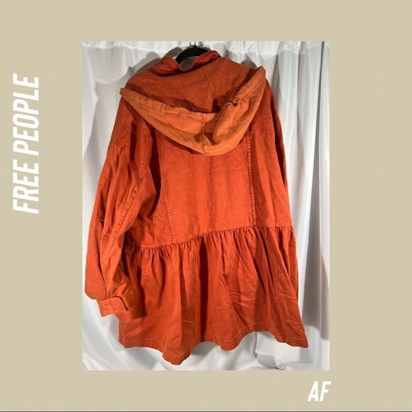WE THE FREE NOCTURNE HOODIE JACKET IN ORANGE NWT MEDIUM - Picture 6 of 10